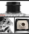 Close-up of Alternator For Toyota RAV4 2013 2014 2015 2016 2017 2018 2.5L FWD 12V 125A With 1 Pin Plug Drop In Replacement Clockwise 6 Groove Pulley