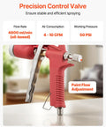 Precision control valve of Professional Air Texture Spray Gun With 1.45 Gallon Hopper And Swappable Nozzles for effective painting.