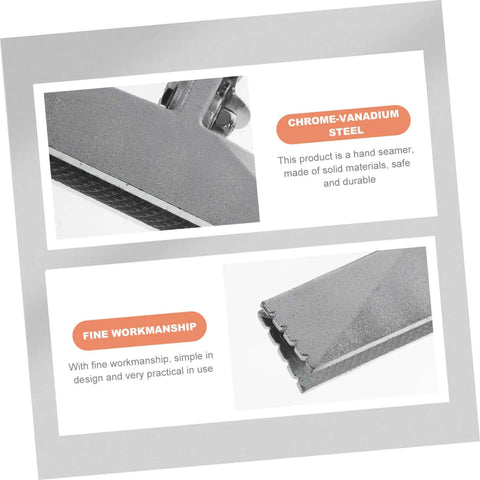 Chrome-vanadium steel Metal Bending Pliers 150mm Flat Plate Jaw HVAC Hand Seamers Sheet Metal Bender with joystick lock