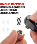 Pro Grade Bike Torque Wrench Set With 2 To 20 Nm Micro Adjustable Torque And Zero Point One Nm Precision spring-loaded lock head