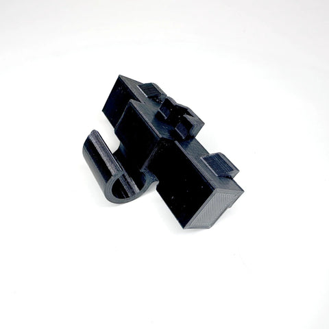 2 Pack Replacement Hinges For Keter Factor Apex Garden Storage Unit Part DX463, black 3D printed PETG hinge, side view