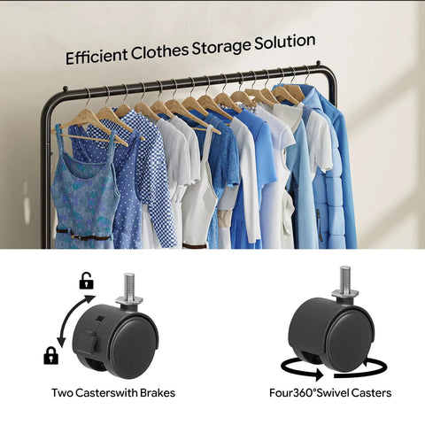 Heavy Duty Portable Garment Rack With Rust Proof Steel Construction, Freestanding Clothes Rail For Hanging Drip And Streetwear, Space Saving Apparel Stand That Keeps Your Fit Stack Organized
