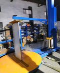 Industrial Strength Automatic Pallet Wrapping Machine Featuring Heavy Duty Turntable for efficient stretch film wrapping.