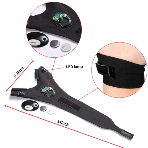 Rechargeable And Battery Powered Flashlight Gloves With Stretchy Strap For Night Runs, Car Repairs, Fishing, Camping, And Hiking, A Perfect Gift For Men On Fathers Day And Outdoor Lovers, Black