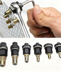 Hand Rivet Nut Tool Kit for Auto and Metalwork Drill Operated Rivnut Set with Heavy Duty Carbon Steel Mandrel shown in use