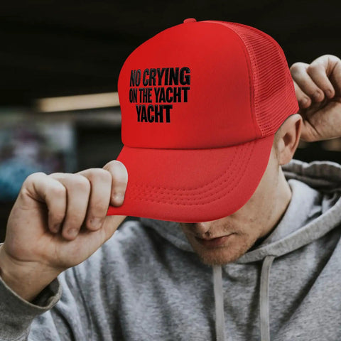 Red Lightweight Baseball Cap For Women And Men All Season Casual Hat With Yacht Style Vibe Breathable Fit Everyday Wear On The Go