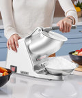 Workhorse Ice Shaver Machine For Home And Commercial Use, 286 Lbs Per Hour, 300W 2000RPM Stainless Steel 4 Blade Ice Crusher with bowl