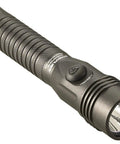 Strion DS HL Rechargeable Flashlight With Piggyback Charger, Dual Switches, TEN-TAP Programmable Modes, Black