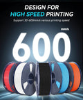 PETG filament bundle with four 1kg spools, 1.75mm, in four colors for 3D printers