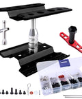 Pro RC Car Work Stand Repair Station With Screws Kit And 17mm Hex Wheel Wrench 360 Degree Rotating Lift Adjustable Height