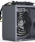 240V Electric Garage Heater 4800 Watts 16380 Btu Fan Forced Unit with NEMA 6-30P plug, heavy-duty steel construction.