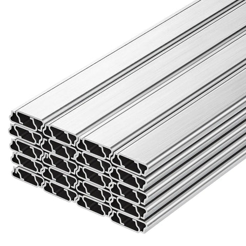 Heavy Duty Greenhouse Wiggle Wire Bundle With Lock Channels And Rustproof Aluminum Clips For No Sweat Poly Film Securing And Dang Tough Shade Cloth Fastening Done Right. Aluminum channel strips for securing film.