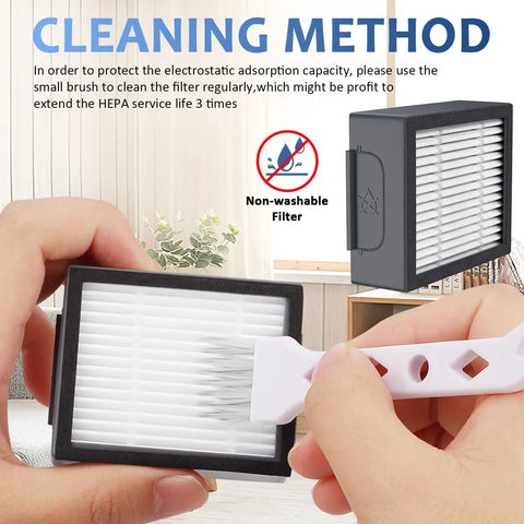 Replacement High Efficiency Filter 4639161 For Roomba E I And J Series Vacuum Cleaners 3 Pack Fits E5 E6 I3 I3 Plus I4 I4 Plus I6 I6 Plus I7 I7 Plus I8 And More Delivers 99 Percent Dust Pet Hair Capture And Cleaner Air