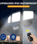 Motion Sensor Outdoor LED Flood Light With 7000 Lumen Output and 6500K Daylight Waterproof Hardwired Wall Light Installed, IP65