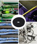 Two Rolls Black Reusable Hook Loop Cable Ties For Hassle Free Cord Management And Keep Your Desk Setup Looking Sharp While Delivering A Rock Solid Grip On All Your Power Cords inside various cable setups.