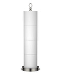 Heavy Duty Free Standing Toilet Paper Holder With Reserve Function And Spare Roll Storage For Bathroom, Brushed Nickel
