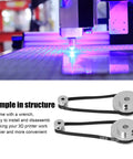 Badass Aluminum Timing Pulley Set And Grippy Rubber Belt For 3D Printers Smooth Transmission 20 Tooth 60 Tooth 8 Mm Bore 280 Mm Length 6 Mm Width