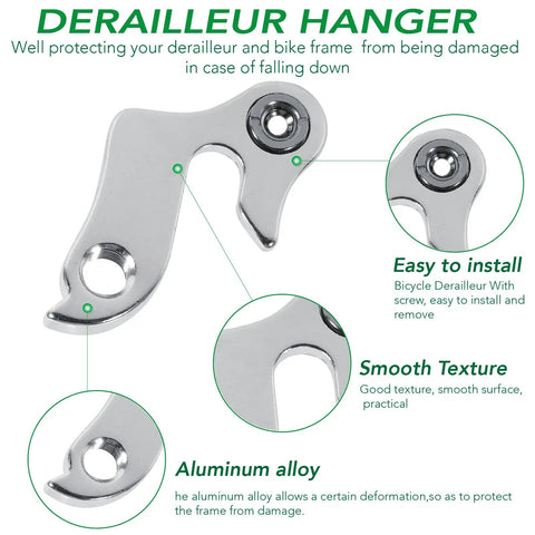 Universal Bike Derailleur Hanger Frame Gear Tail Hook for Mountain Road BMX and Folding Bikes Durable Aluminum Alloy