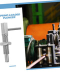 Tough As Nails Stainless Steel L Handle Spring Plunger Locking Pin, compact design for easy use in workshops.