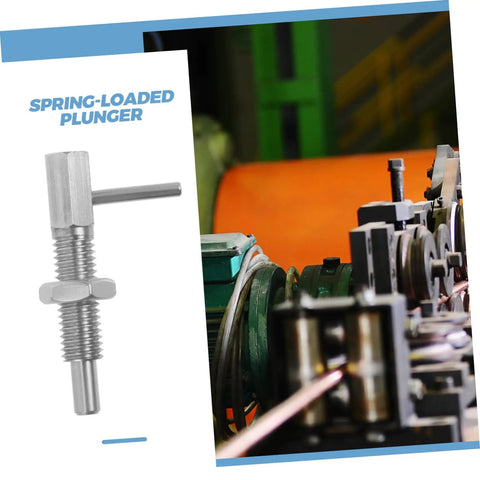 Tough As Nails Stainless Steel L Handle Spring Plunger Locking Pin, compact design for easy use in workshops.