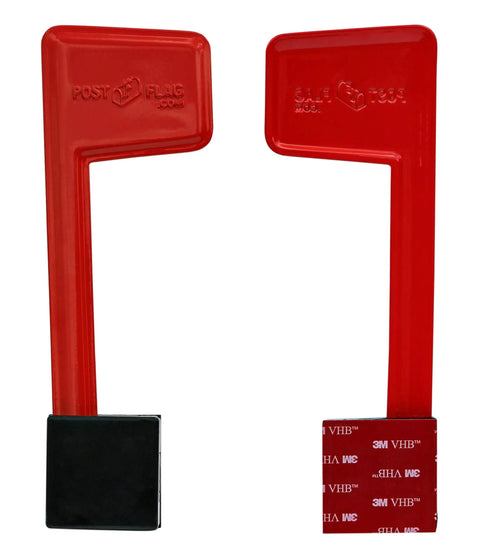 Universal Peel And Stick Mailbox Flag Replacement No Tools Needed Fits Any Mailbox Easy Install Rustproof Powder Coated Metal Sticks To Wood Metal Plastic And Other Smooth Surfaces
