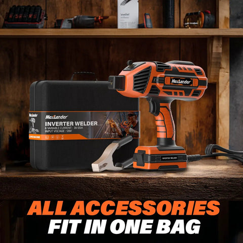 Compact 110V Arc Welder With IGBT Inverter 120 Amp Adjustable Current Lightweight Home Diy Welder Includes 20 Rods And Full Welding Kit