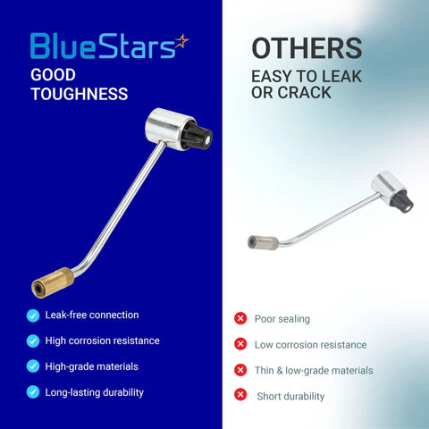 Upgraded 5430 Gas Stove Pressure Regulator Replacement with leak-free connection, high corrosion resistance, compared to inferior models.