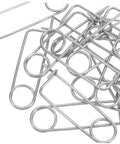 Heavy Duty Stainless Steel Locking Clamp Pins For Machinery Automotive Aerospace, 20 Pack shown in a pile, featuring quick release spring pins.
