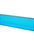 6 Inch Guitar Fret Leveling Sanding Beam Aluminum Understring Leveler With 1000 Diamond Grit shown in blue aluminum finish