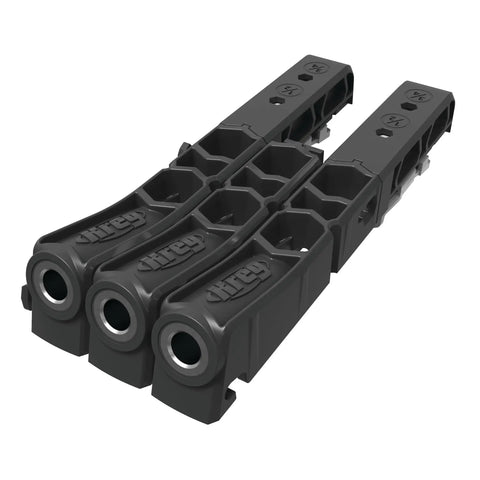 Pocket Hole Jig Micro For Thin Stock And Cabinets For Thirty Three Percent Smaller Micro Pocket Holes In One Half And Three Quarter Thick Materials For Strong Joints On Drawers Repairs And Quick Woodworking Projects, black plastic jig components.