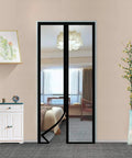 Transparent Magnetic Insulated Curtain for Screen Door, Self-Closing Hands Free Privacy Barrier on interior doorway