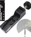 Universal Spark Plug Gap Tool With Feeler Gauge For 10Mm 12Mm 14Mm And 16Mm Small Plugs, Easy Grip And Precise Gap Measurement, displayed with its packaging and foldable gauges. Compatible With Most Spark Plugs For Diy Auto Maintenance.
