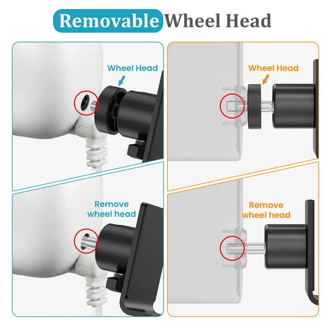 C Clamp Mount With 360 Degree Ball Head And 1/4-20 UNC Screw Adapter For Cameras And Solar Panels, Universal Bottom Mount, Fits Arlo Wyze Nest Ring Outdoor Cameras, Adjustable Tilt, Rock Solid Grip For Stable Shots, removable wheel head