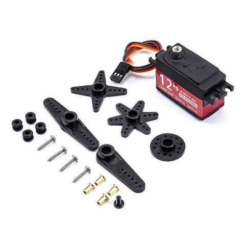 Readytosky waterproof 12kg servo with metal gears, mounting arms and screws