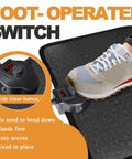 Toasty Foot Warmer Under Desk Heater With Fast Heat And Auto Shut Off, foot-operated switch and side timer button