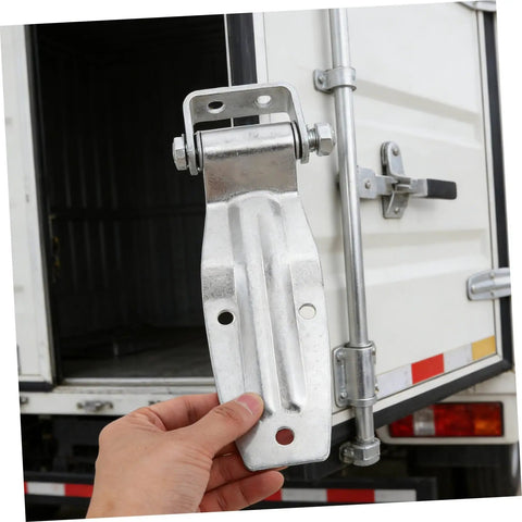 Tough As Nails Heavy Duty Replacement Door Hinge For Trucks And Trailers Cold Resistant Rust Proof Metal knockout in hand.