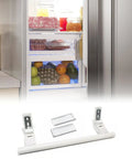 White Plastic Fridge Door Handle Replacement With Push Pull Design For Long Lasting Durability And Smooth Grip Fits Most Refrigerators Easy Install To Save Time and Maintenance Costs, 31 cm