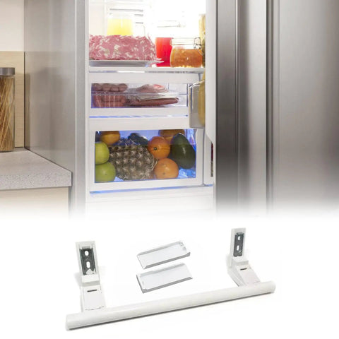 White Plastic Fridge Door Handle Replacement With Push Pull Design For Long Lasting Durability And Smooth Grip Fits Most Refrigerators Easy Install To Save Time and Maintenance Costs, 31 cm