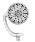 SideWinder Adjustable Rain Shower Head With 6 Spray Modes and High Pressure PowerPulse Massage, Chrome Finish, front view