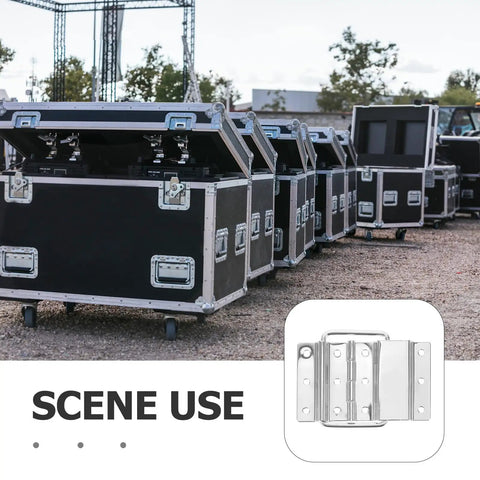 4 Pcs Folding Lift Off Hinges For Flight Case Heavy Duty Detachable Hinges in use with road cases on outdoor scene