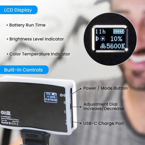 Video Conference Lighting Kit For Zoom And Live Streaming Level Up Your On Screen Presence With Adjustable Brightness LCD Display