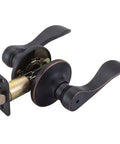 Springdale Privacy Bed And Bath Door Lever In Oil Rubbed Bronze Reversible Handle For Left Or Right Doors Standard Fit