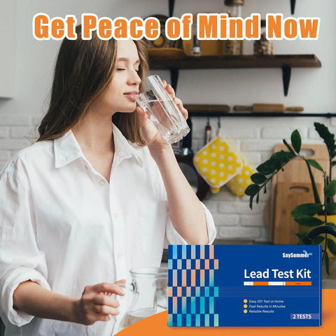 No Fuss Straight Up Accurate Lead Water Test Kit For Drinking Water Safety At Home With Quick Ten Minute Results, woman enjoying safe water