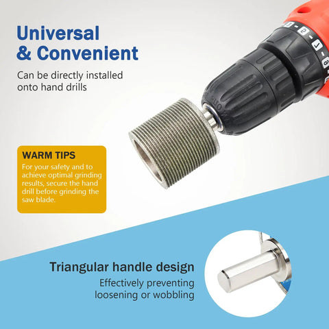 Knockout Diamond Oscillating Multi Tool Blade Sharpener For Hand Drills Frameless Build to restore dull saws attached to drill.
