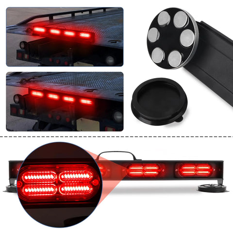 BELIFLY wireless trailer tow light bar with red LED brake/turn lights; magnetic base and round RV transmitter.