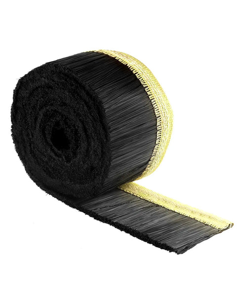 CNC Vacuum Brush for Engraving Machines and Routers, 70mm Wide, 2m Long, Dust Shoe Cover for Spindle Motor, Heavy Duty Nylon Bristles