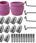 Plasma Cutter Torch Consumables Kit.040 Inch Tips For SG-55 And WSD-60 Cutters, Compatible With CUT55 And CUT55PRO, 24Pcs