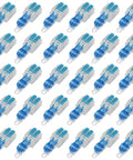 Jaclech 30-Piece T Tap Lever Wire Connectors For Quick Low Voltage Hookups No Stripping Needed Compatible With 20-14 AWG And Push-In 3-Way Splice Terminals Perfect For Car Audios And Home Projects. 30 clear plastic blue lever wire connectors