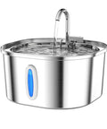 Stainless Steel Cat Water Fountain With Quiet Pump Three Point Two Liter 108Oz For Cats Dishwasher Safe 304 Stainless Steel Rust Resistant BPA Free Purrfect Hydration Dispenser