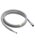 Replacement Hose Service Kit For Pulldown Kitchen Faucets With 68 Inch Hose, Rubber Washer, And Adapters coiled gray